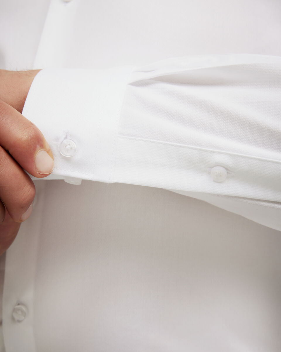 Elijah Long Sleeve Shirt, White, hi-res